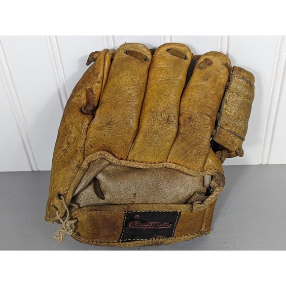 Vtg Leather Cragstin Japan Baseball Glove - Child's Left Hand 1960's - Picture 1 of 6